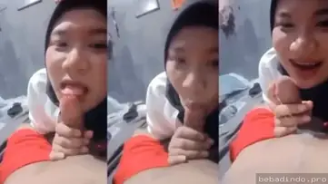 Adik manis excited banget pertama kali ngerasain kontol Lumer